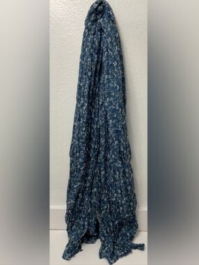 Floral Blue Scarf